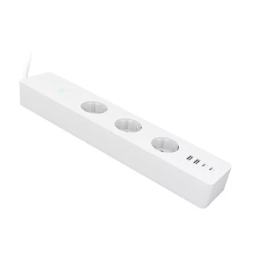 Modee Smart Elosztó 3 utas+USB 16A (Tuya Wi-Fi) 1,5 méter 1,5mm2 rézkábel
