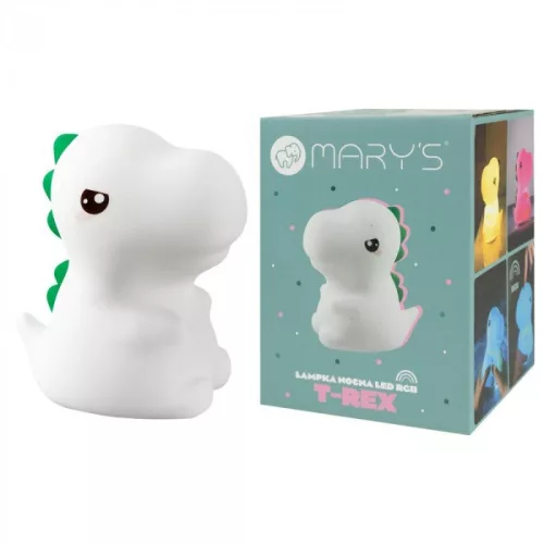 Mary's T-Rex LED RGB éjjeli lámpa gyerekszobába 14cm DINO
