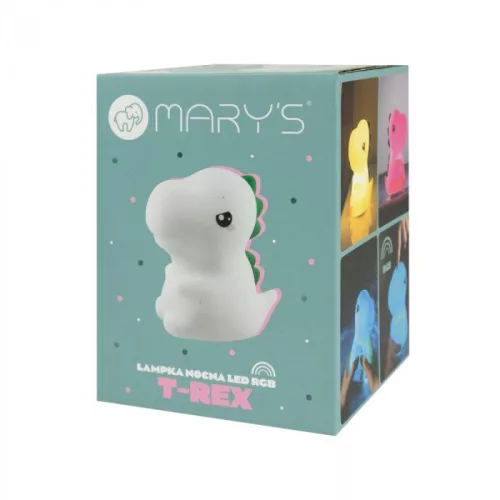Mary's T-Rex LED RGB éjjeli lámpa gyerekszobába 14cm DINO