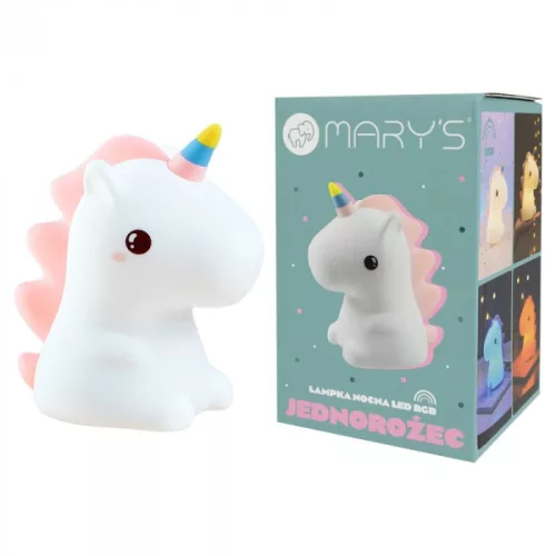Mary's Unikornis éjjeli lámpa gyerekszobába LED RGBW 14cm