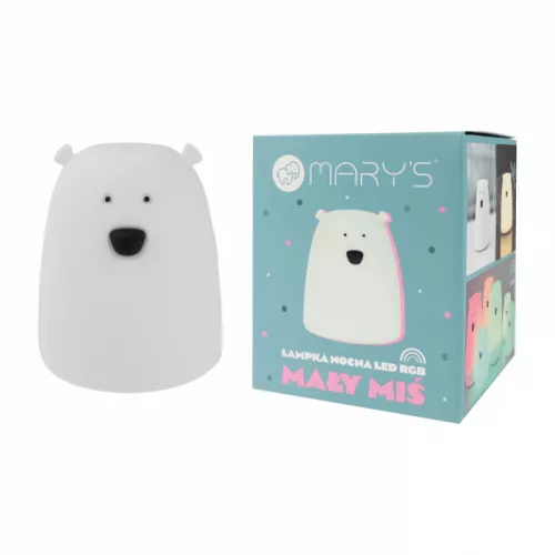 Mary's Kis Maci éjjeli lámpa LED RGBW 10cm - Fehér