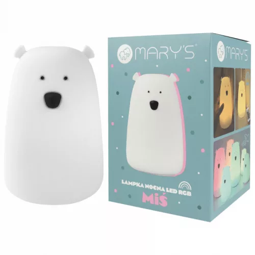 Mary's Kis Maci éjjeli lámpa LED RGBW 10cm - Fehér