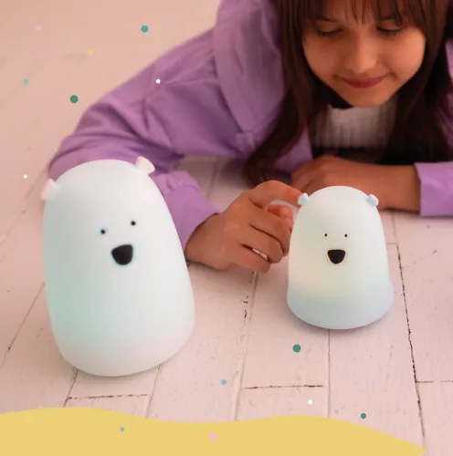Mary's Nagy Maci éjjeli lámpa LED RGBW 16cm - Kék