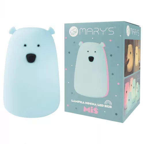 Mary's Nagy Maci éjjeli lámpa LED RGBW 16cm - Kék