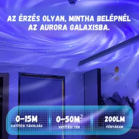 Mary's RGB UFO Galaxis projektor lámpa távirányítóval