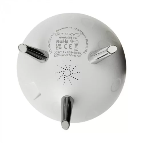 Mary's MOON RGB színes éjszakai lámpa gyerekszobába 19cm