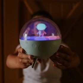   Mary's MOON RGB színes éjszakai lámpa gyerekszobába 19cm KÉK