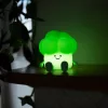 Ecolight vidám zöld brokkoli formájú, puha szilikon akkumulátoros LED éjszakai lámpa