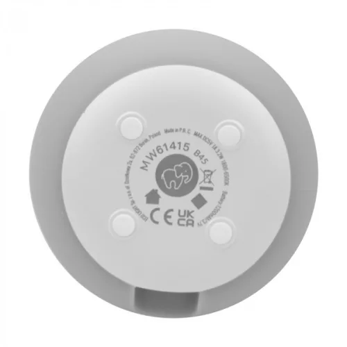 Ecolight dizájnos szürke egér formájú, puha szilikon akkumulátoros LED éjszakai lámpa
