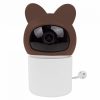 MARY'S okos WiFi bébiőr kamera barna maci formában, távolról forgatható PTZ funkcióval, Tuya applikációval és éjjellátóval