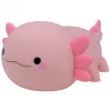 Rózsaszín axolotl formájú, puha szilikon akkumulátoros LED éjszakai lámpa