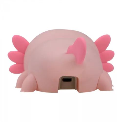 Rózsaszín axolotl formájú, puha szilikon akkumulátoros LED éjszakai lámpa