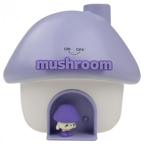 MARY'S lila gomba alakú ultrahangos párásító és LED éjszakai fény, ami hűvös párát fúj