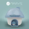 MARY'S kék gomba alakú ultrahangos párásító és LED éjszakai fény, ami hűvös párát fúj