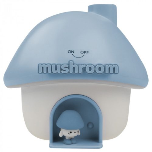 MARY'S kék gomba alakú ultrahangos párásító és LED éjszakai fény, ami hűvös párát fúj