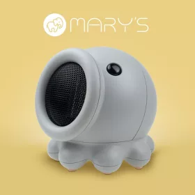 Szürke, polip formájú MARY'S mini hősugárzó gyerekszobai használatra