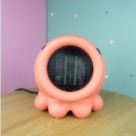 Rózsaszín, polip formájú MARY'S mini hősugárzó gyerekszobai használatra.