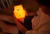 EcoLight horkoló és lélegző szilikon maci éjszakai lámpa alvássegítő funkcióval