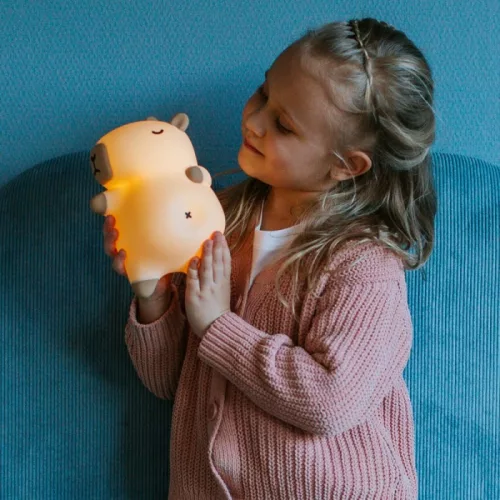 EcoLight puha szilikon Kapibara éjszakai lámpa horkoló és lélegző funkcióval