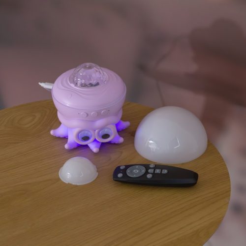 Cuki polip formájú Ecolight RGB hangulatfény projektor és Bluetooth hangszóró
