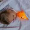 EcoLight puha szilikon róka formájú éjszakai lámpa bekapcsolva