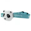Imádnivaló panda formájú újratölthető gyermek LED fejlámpa színes RGB és fehér fénnyel, USB-C csatlakozóval