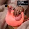 Rózsaszín flamingó formájú elemes LED éjszakai lámpa gyerekszobába