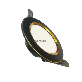   Beépíthető spot LED lámpa 7,5W 490lm természetes fehér-Fekete/arany