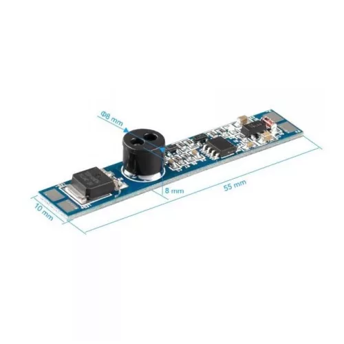 Infrás kézérzékelős kapcsoló ON/OFF + Dimmer 12-24V 8A