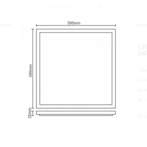 60x60 backlite LED panel 40W 4800lm 4000K 5 év garancia