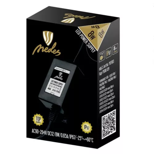 Tápegység LED padlóvilágításokhoz - 12V, 8W
