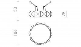 MARENGA mennyezeti spot LED lámpa 6W 3000K RD5 28