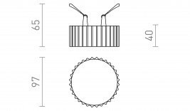 MARENGA mennyezeti spot LED lámpa 6W 3000K RT1 40