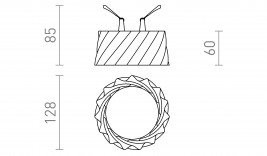 MARENGA mennyezeti spot LED lámpa 6W 3000K RW 260