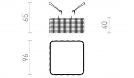 MARENGA mennyezeti spot LED lámpa 6W 3000K SQB1 40