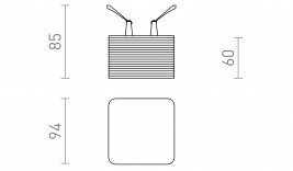 MARENGA mennyezeti spot LED lámpa 6W 3000K SQR3 60