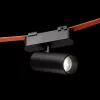 LOKI 8 fekete, henger alakú irányítható LED spotlámpa WAVE textilszalagos rendszerhez, 6w