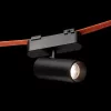 LOKI 8 fekete, henger alakú irányítható LED spotlámpa WAVE textilszalagos rendszerhez, 6w