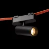 LOKI 8 fekete, henger alakú irányítható LED spotlámpa WAVE textilszalagos rendszerhez, 6w