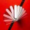 Fekete színű OXONIA 11 dönthető LED vonalvilágító lámpatest WAVE textilszalagos rendszerhez