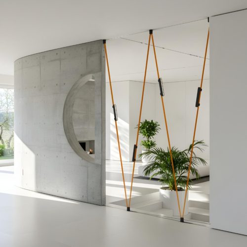 OXANA 22 elegáns fekete LED lámpatest 12 süllyesztett lencsével WAVE textilszalagos rendszerhez, 12w