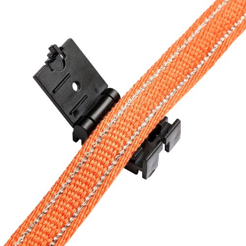 WAVE textilszalagos rendszerhez való apró fekete áramvezető kapocs a lámpák rögzítéséhez