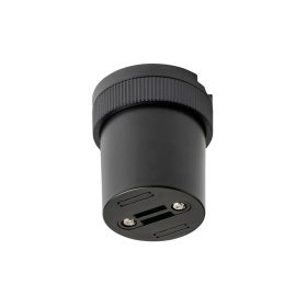 WAVE textilszalagos rendszerhez való fekete színű felületre szerelhető mechanikus rögzítő