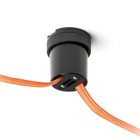 WAVE textilszalagos rendszerhez való fekete színű felületre szerelhető mechanikus rögzítő