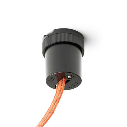 WAVE textilszalagos rendszerhez való fekete színű felületre szerelhető mechanikus rögzítő