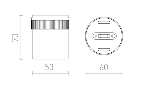 WAVE textilszalagos rendszerhez való fekete színű felületre szerelhető mechanikus rögzítő