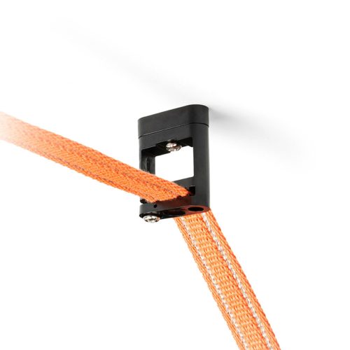 WAVE textilszalagos rendszerhez való fekete színű mechanikus rögzítő és alátámasztó elem