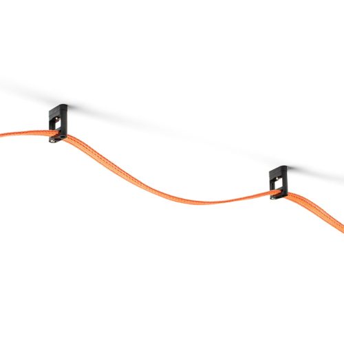 WAVE textilszalagos rendszerhez való fekete színű mechanikus rögzítő és alátámasztó elem