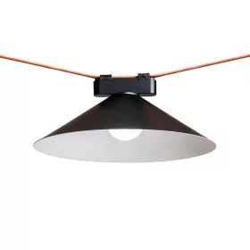 FLAN 33 elegáns fekete/fehér okos LED tölcsér burás lámpa WAVE textilszalagos rendszerhez
