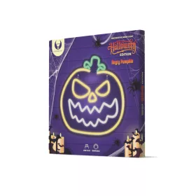   LED Neon Angry Pumpkin (Sárga-Fehér) – Dekorációs Fénytábla